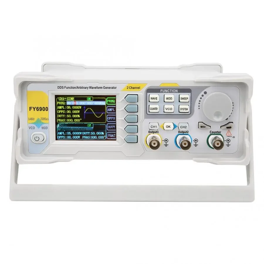 FeelTech FY6900 20/30/40/50/60/80/100MHz DDS Function Signal Generator Dual-CH Arbitrary Waveform Generator Frequency meter