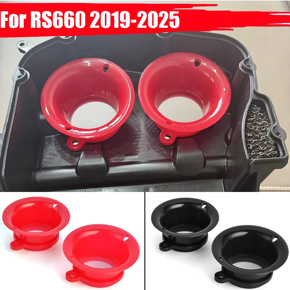 For Aprilia RS660 Air Intake Cup Velocity Stack Air Funnel High Flow Wind Airbox RS 660 2019 2020 2021 2022 2023 2024 2025