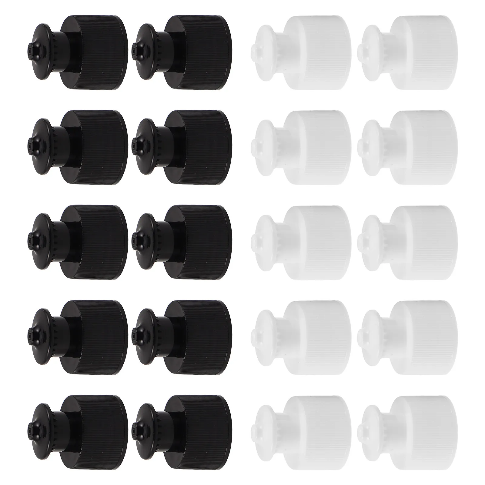 20pcs 24mm Leak Proof Sports Water Bottle Push Pull Caps Replacement Hand Pull Lid Sealing Screw Lids for Outdoor Gym