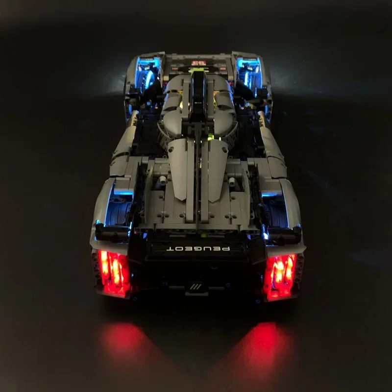 NEW Led Light Set For 42156 Peugeoted 9X8 24H Le Mans Hybrid Hypercar Technical Car  Building Blocks Toys Not Include Car