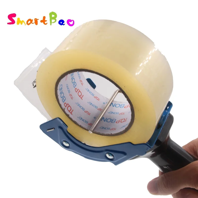 2.5 Inch Tape Gun Dispenser Sealing Tape Holder Cutter Manual Packing Machine; for Under 50mm Tape; Random Color