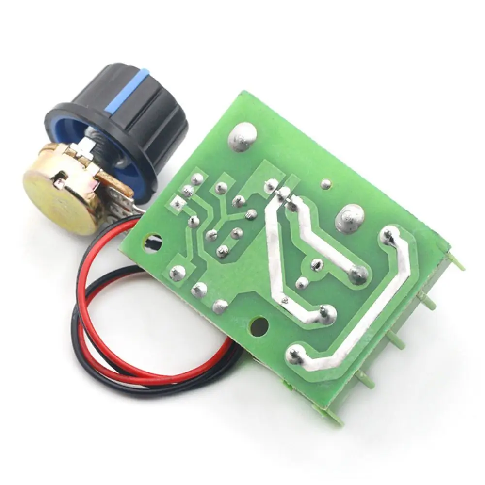 220V SCR Voltage Regulator 2000W Thyristor Dimmer AC Motor Speed Controller with Remote Controller External Light Dimmer Switch