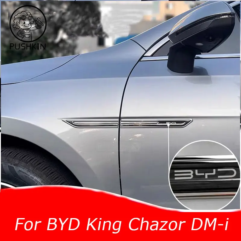 

Automotive exterior decorative accessories leaf panels DIY patches metal sequins For BYD SEAL 5 DM-i KING BYD Chazo 2024 2025