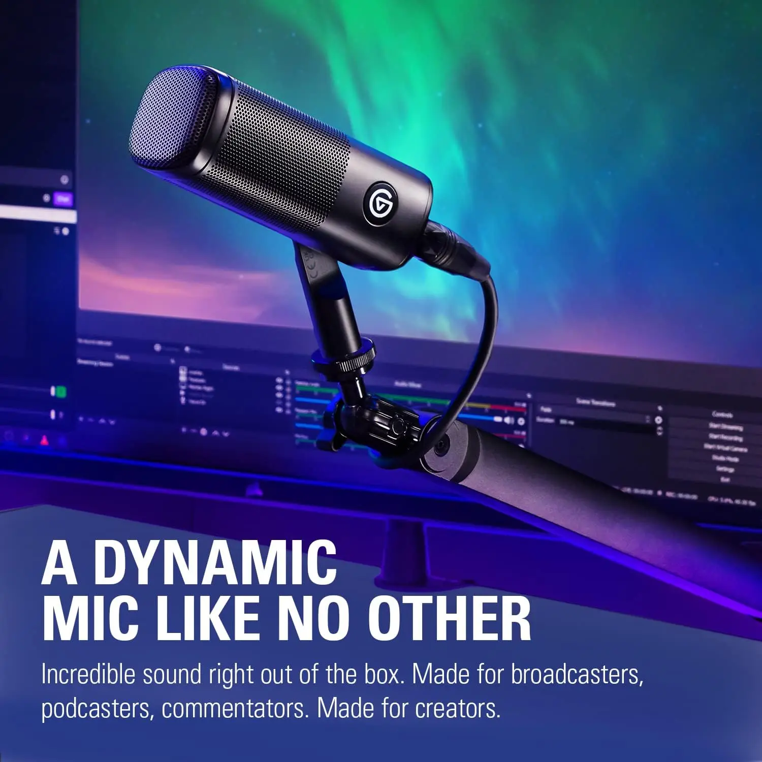 Elgato Wave DX Dynamic XLR Microphone, Cardioid Pattern, Noise Rejection, Speech optimised for Podcasting, Streaming for Mac/PC