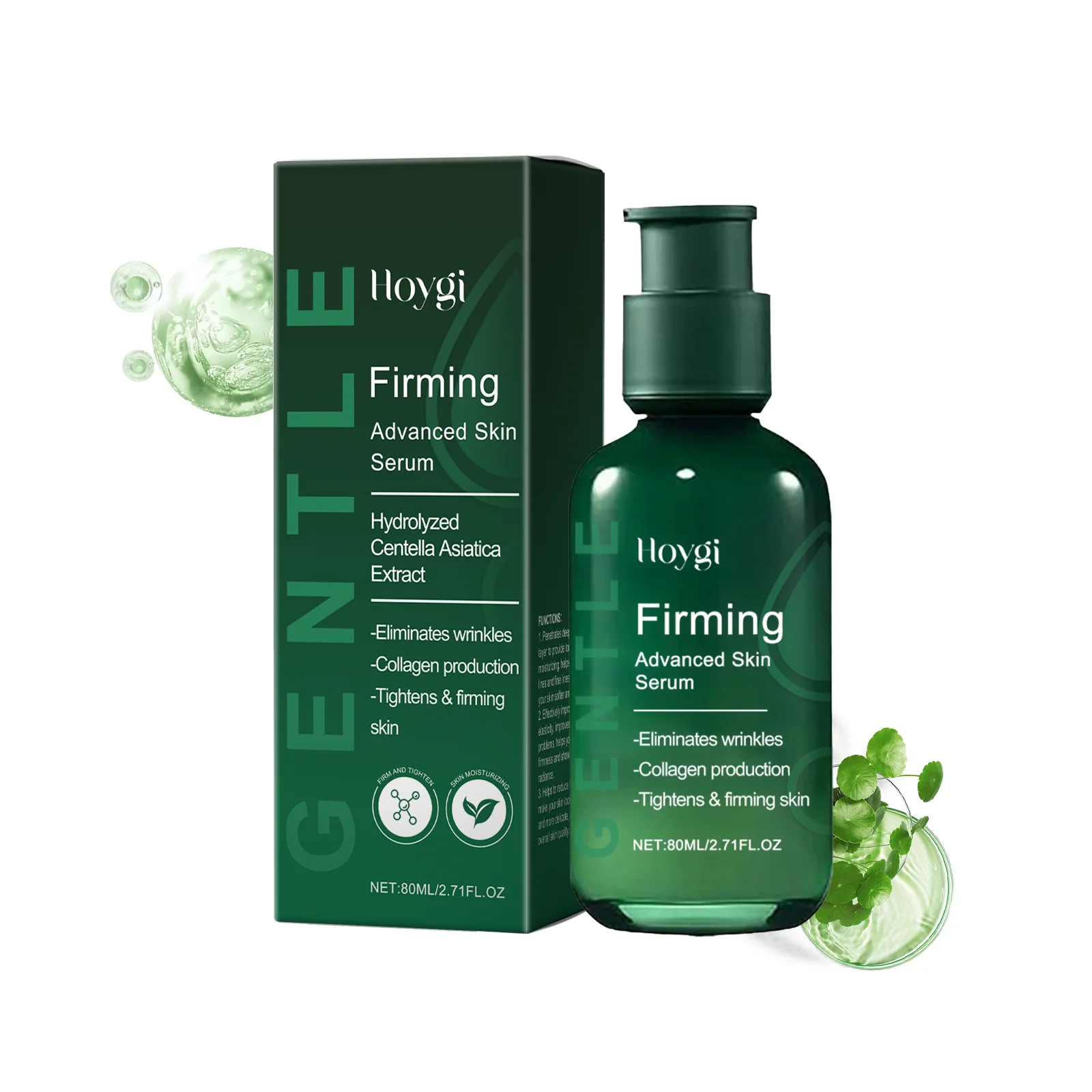 

Firming Advanced Skin Serum with Hydrolyzed Centella Asiatica - Wrinkle Reduction & Collagen Boosting Treatment