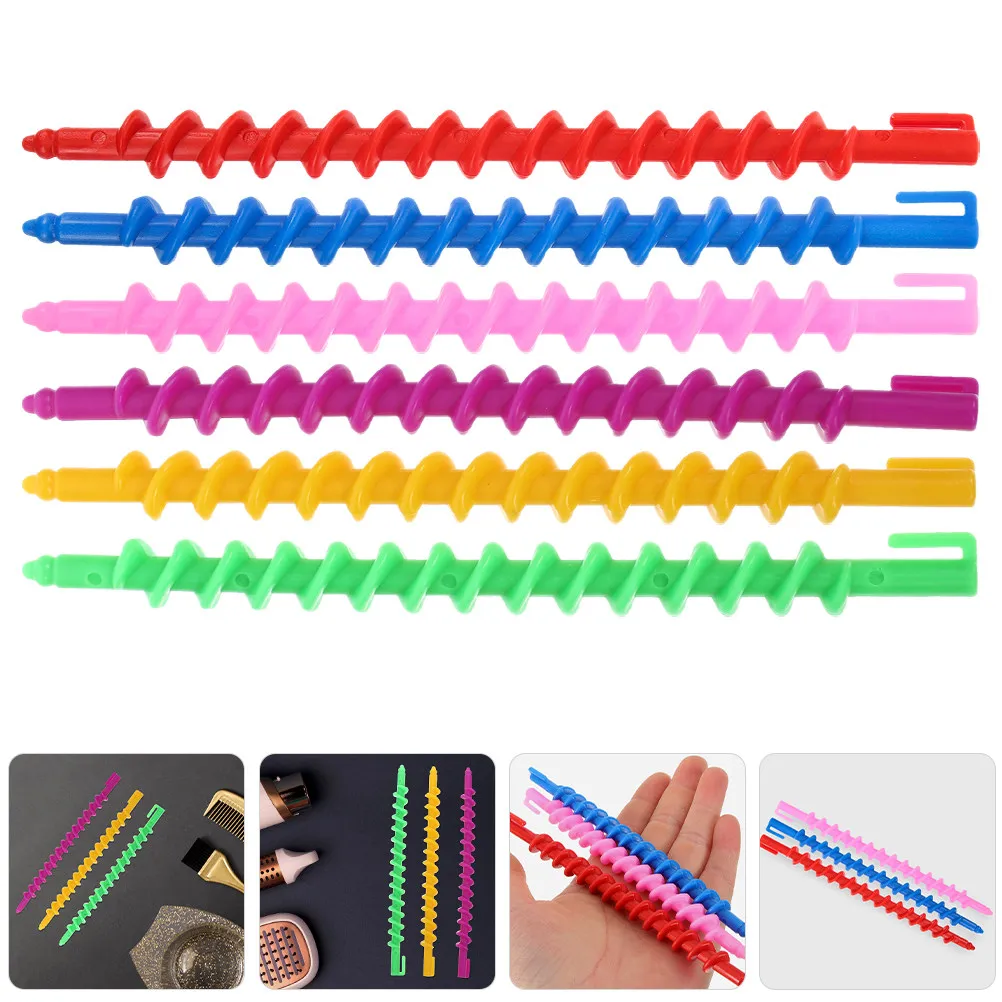 

40Pcs Perm Rods Set for Dynamic Wavy Styles Soft Touch ABS Material Enhances Shine and Manageability Spiral Curlers Kit