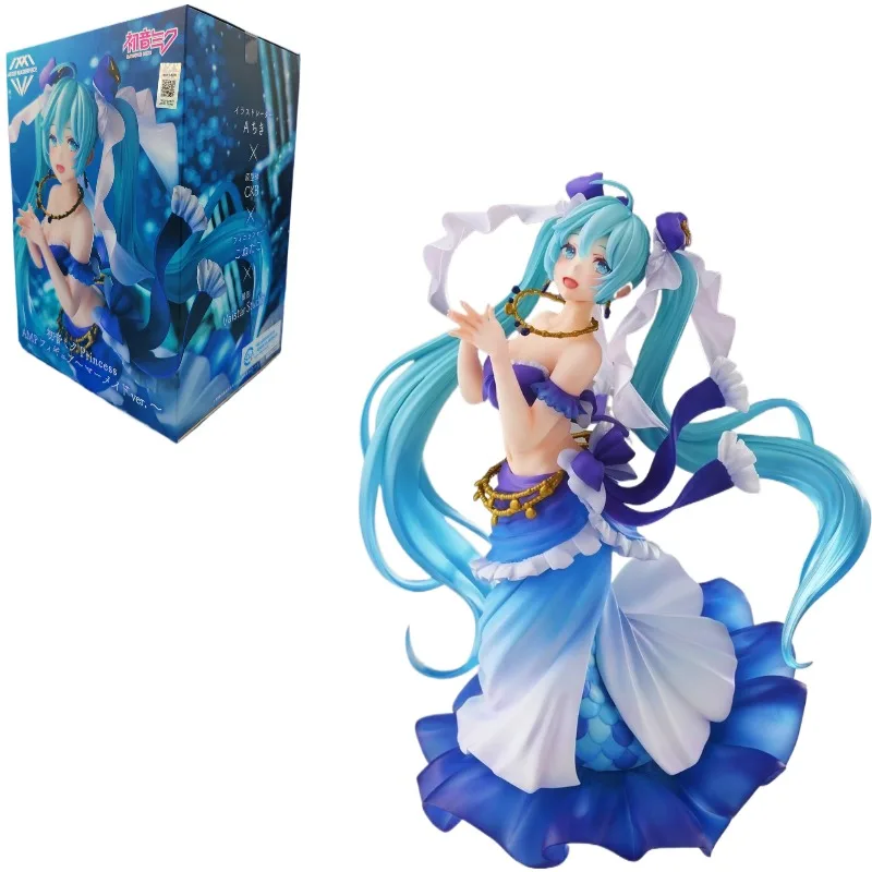 在庫-100-オリジナル-taito-amp-初音ミクマーメイド版アニメキャラクターモデル画像コレクションギフトおもちゃ