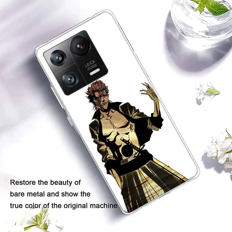 Grimmjow Jaegerjaquez Clear Luxury For Xiaomi Poco X5 X6 Pro X4 F4 GT X3 F6 F5 F3 F2 F1 M5 M4 M3 Mi Note 10 CC9 Pro Phone Cover