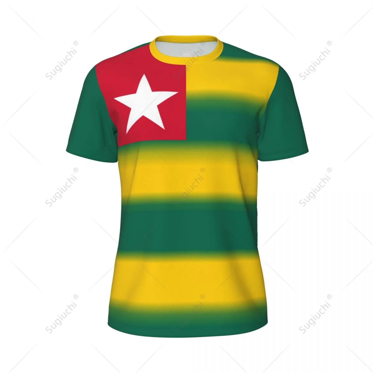 Sports Mesh T-shirt Togo Flag For Running Bike Soccer Tennis Football Fitness Tees 3D Printed Custom