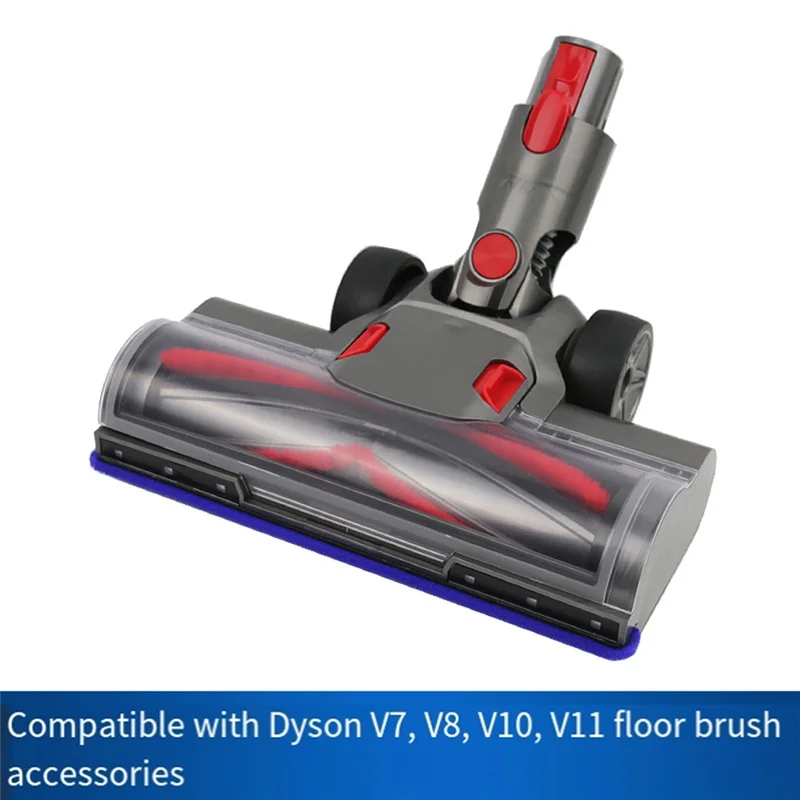 Promocja! Do odkurzaczy Dyson V7 V8 V10 V11 Elektryczna głowica odkurzacza z bezpośrednim napędem, szczotka walcowa z włosiem, części zielonego LED