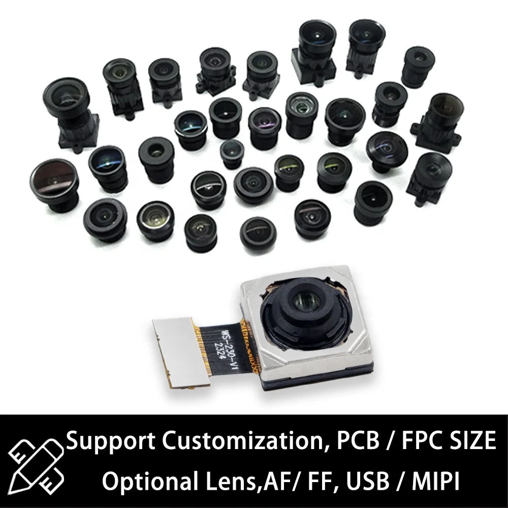 Customized 21MP HD MIPI CSI CMOS IMX230 OIS HDR Sensor Auto Focus SDK Mini High-Resolution 1/2.4-Inch 60FPS 4K Camera Module