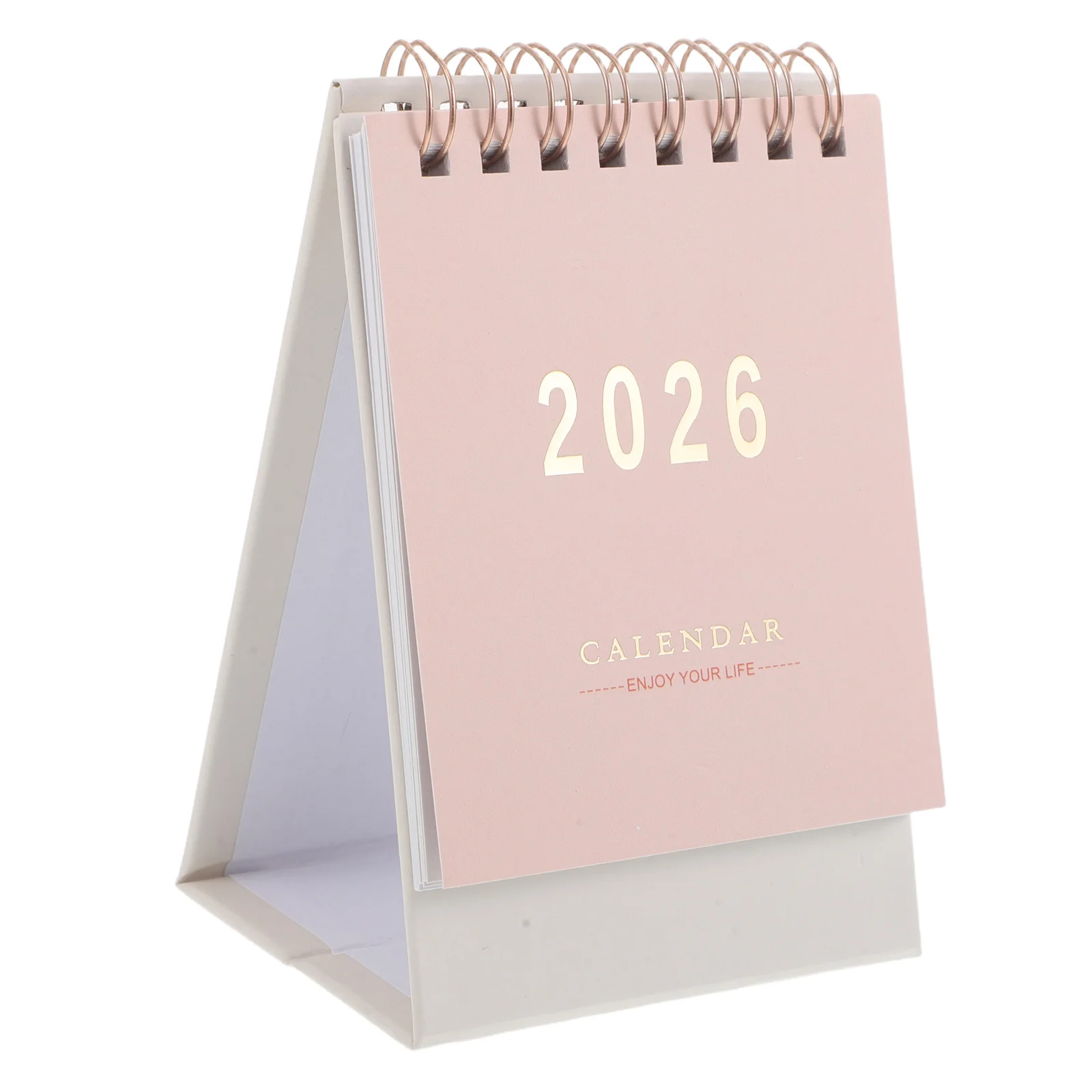 2026 Mini calendario da tavolo Pianificatore mensile leggero e portatile con vibrazione per la pianificazione dell'home office Mini calendario da tavolo