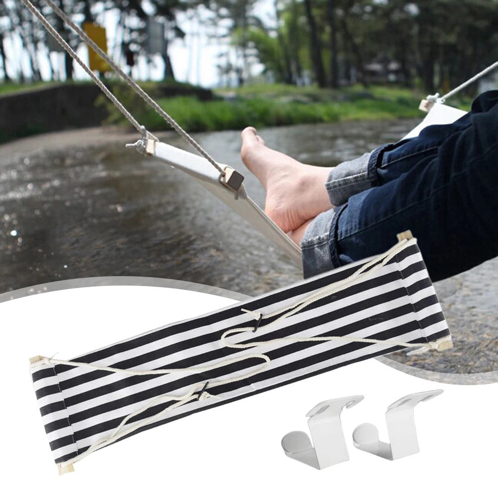 Footrest Hammock Portable Foot Hammock Desk Rest Foot Put Feet Swing Hanging Hammocks Outdoor Camping Garden Furniture Sets