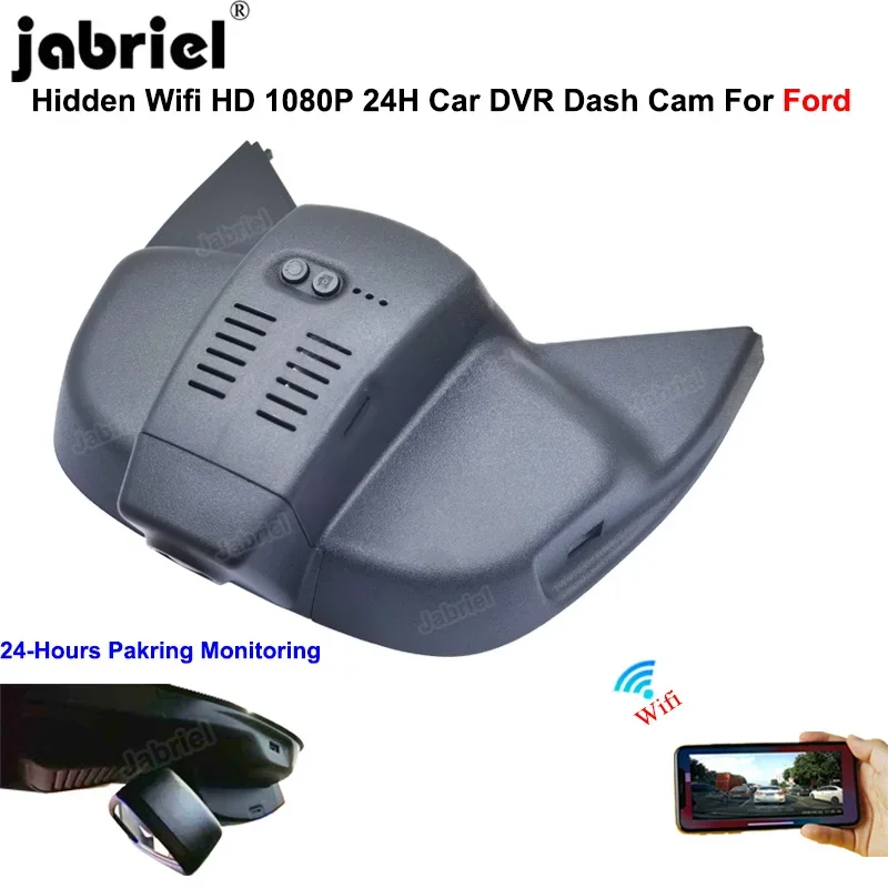 

HD 1080P Auto Wifi Car Dvr Dash Cam 24-Hour Paking Monitoring Cameras Recorder For Ford Focus mk4 2018 2019 2020 2021 2022