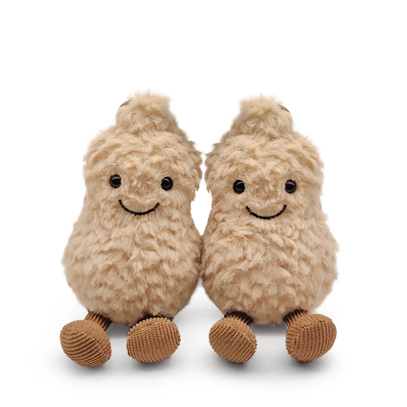 Pequeña muñeco de peluche de maní, decoración Kawaii para habitación, colgante, decoración para sala en vivo, llavero de Anime, juguete de peluche, regalo para niña