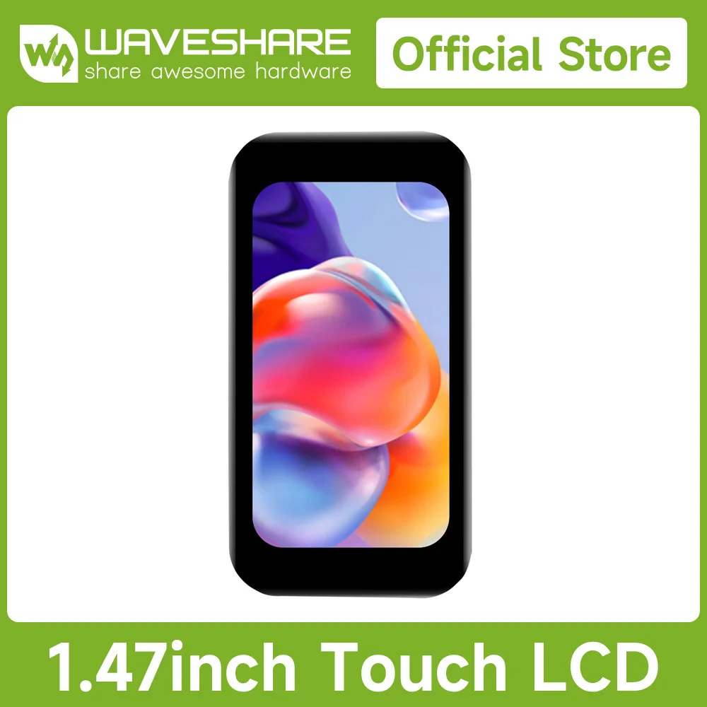 Waveshare 1.47inch Touch LCD AXS5106L TouchScreen JD9853 Display For Raspberry Pi /Arduino/ Pico / ESP32