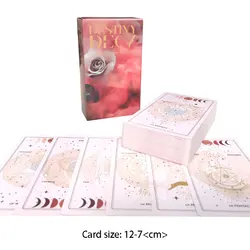 Gran oferta, tarjeta de oráculo de Tarot del destino de 12-7 CM, tarjeta de profecía de adivinación del destino, juego de fiesta familiar, juguete, guía de folleto de Tarot