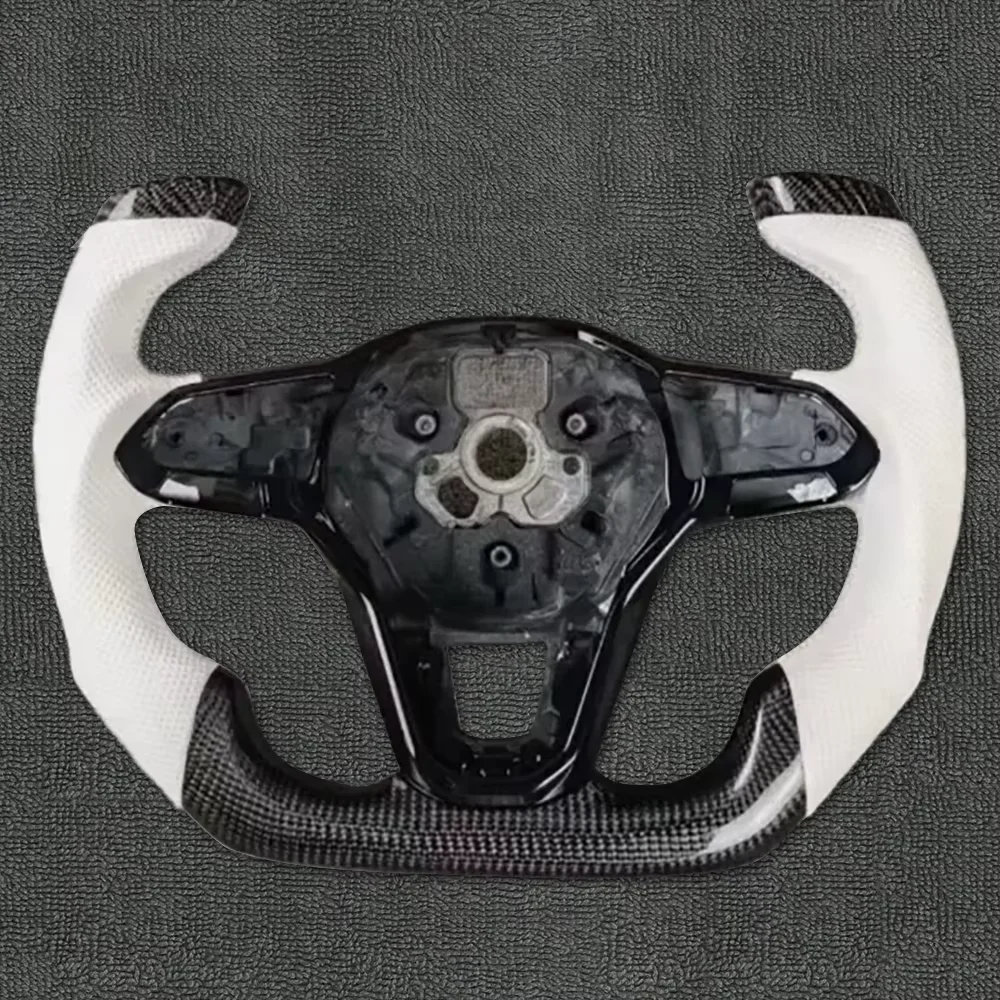 

For VW Golf Golf 7GTI/ MK8 GTI / RLine Carbon Fiber Steering Wheel Customized With Key Frame Assembly