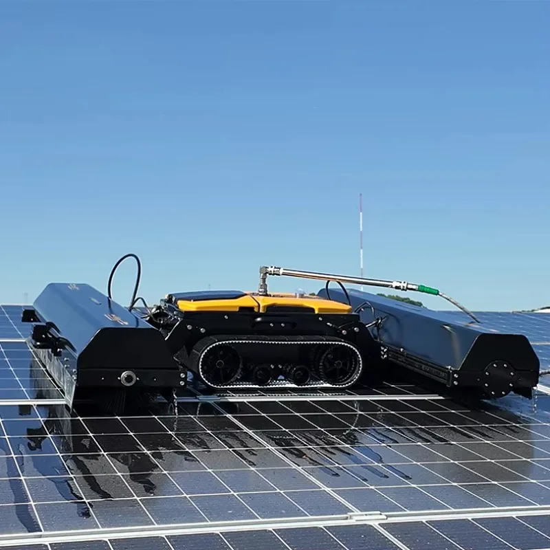Photovoltaic Panel Cleaning Robot Automatic PV Cleaner Machine for Ground Mounted Solar Power Plant Projects