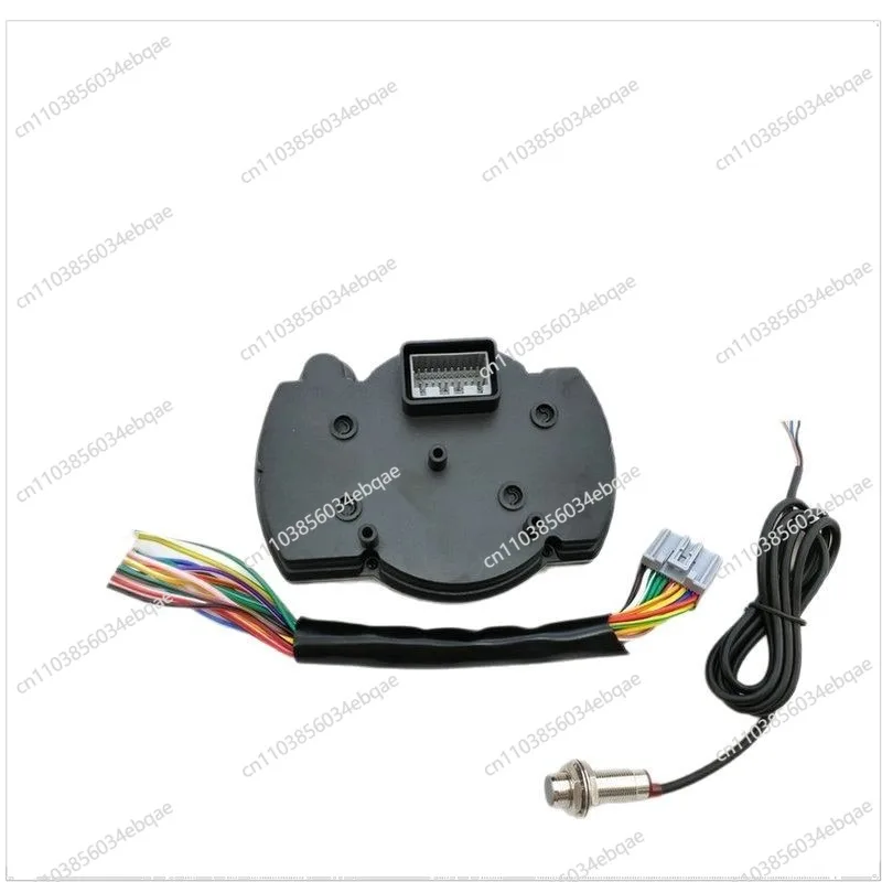 For Motorcycle LCD Digital Modified Odometer LCD Meter 182 Seven-color Switchable Adjustable 1-8 Cylinder