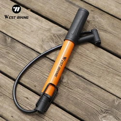 WEST BIKING Portable Bike Pump 90PSI Motorcycle E-bike Hand Air Pump Schrader/Presta Valve Inflator MTB Road Bike Accessories