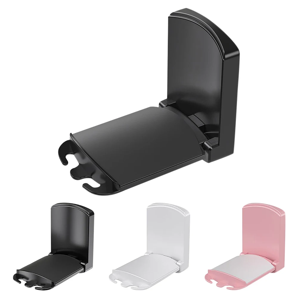 ที่ใส่หูฟังที่เก็บหูฟังแบบพับได้ตัวยึดหูฟังไม่ต้องเจาะรูตัวยึดทรงด้วง