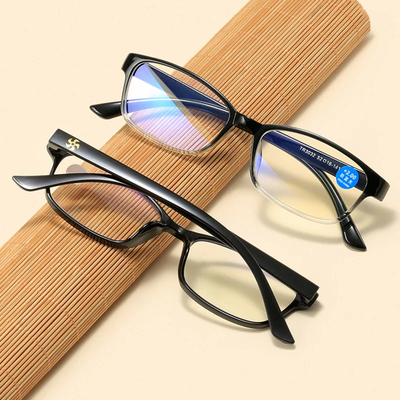 Seemfly New TR90 Presbyopic Glasses Small Whirlwind Small Frame Presbyopic Glasses Men & Women Anti-blue Light Reading Glasses