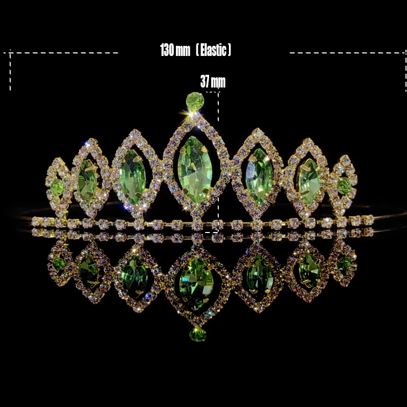 Princess Crystal Rhinestone Tiaras and Crowns Headband Kid Girls Lover Bridal Prom Crown Wedding Party Accessiories Hair Jewelry
