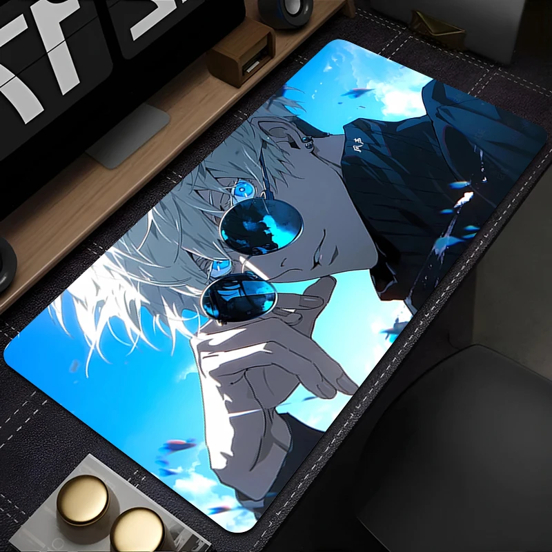 لوحة ماوس أنيمي ألعاب Jujutsu Kaisen Gojo لوحة مفاتيح جديدة مكتب ماوس حصيرة السجاد المطاط Tapis Souris الألعاب دفتر الكمبيوتر ماوس #1