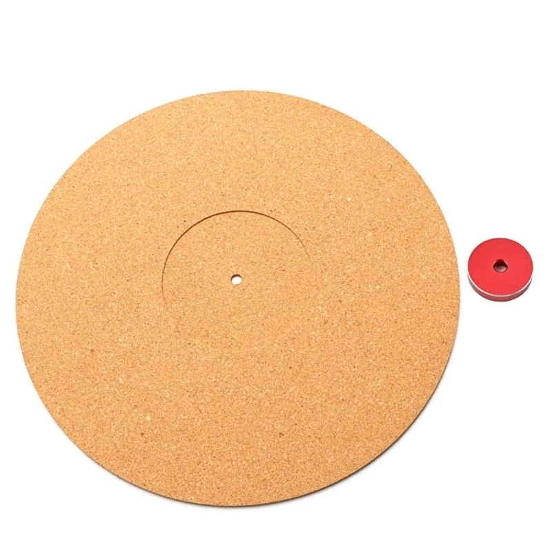 U1JC Cork Turntable Mat Anti-Static Slipmat Universal Turntable Slip Mat Durable