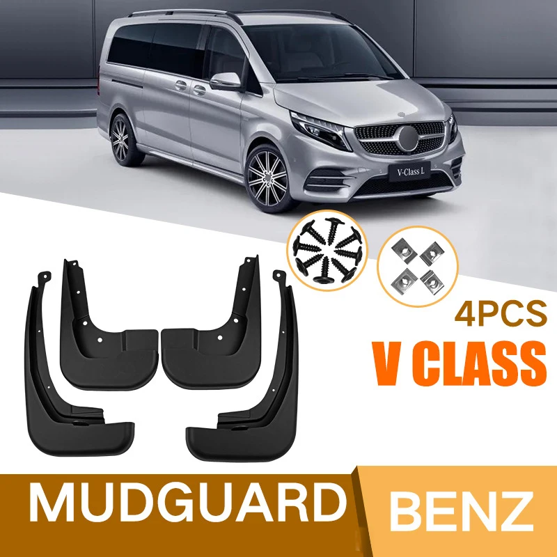 

Car Wheel Mudguard Mud Guard Fender for Mercedes Benz V Class V260 2016-2023 Accessories Auto Kit Wheel Flaps Protect Modify