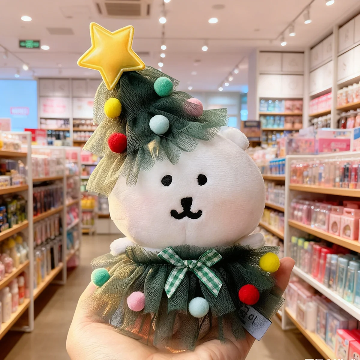 سانريو مرحبا كيتي أفخم دمية قلادة المفاتيح عيد الميلاد الزي أفخم سلاسل المفاتيح حقيبة الملحقات الهدايا مفتاح قلادة