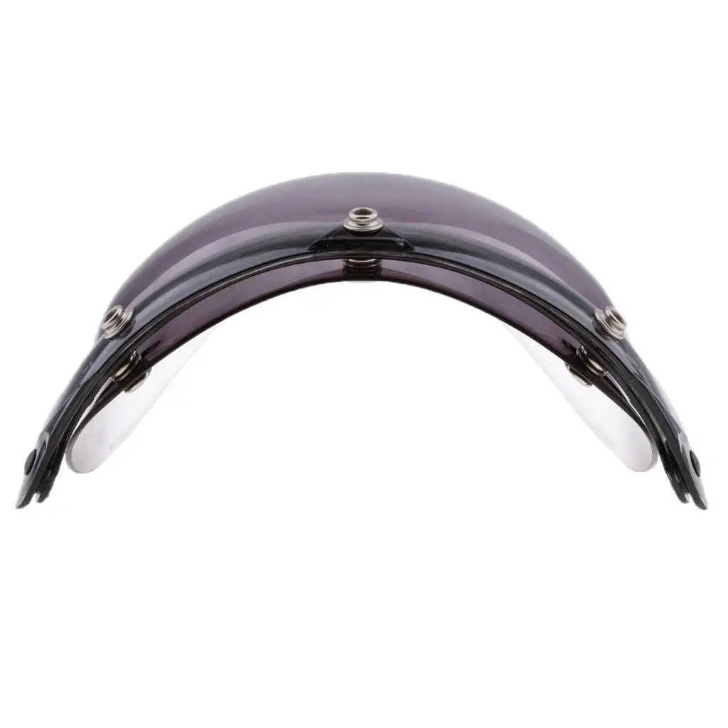 Universal Bubble Wind Shield Visor for Motorcycle Helmet 3 Snap Anti Fog PC Lens Classic Helmet Shield for Riders
