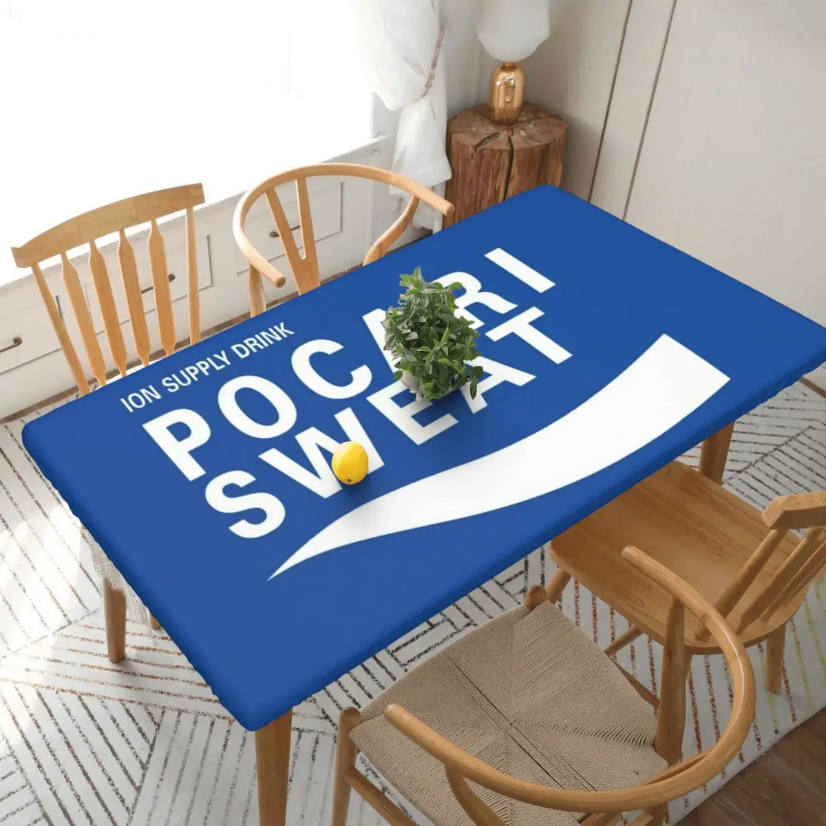 Just Some Pocari Sweat Merch Customized Rectangular Tablecloth Waterproof Table Cover for Dining Events Table Cloth