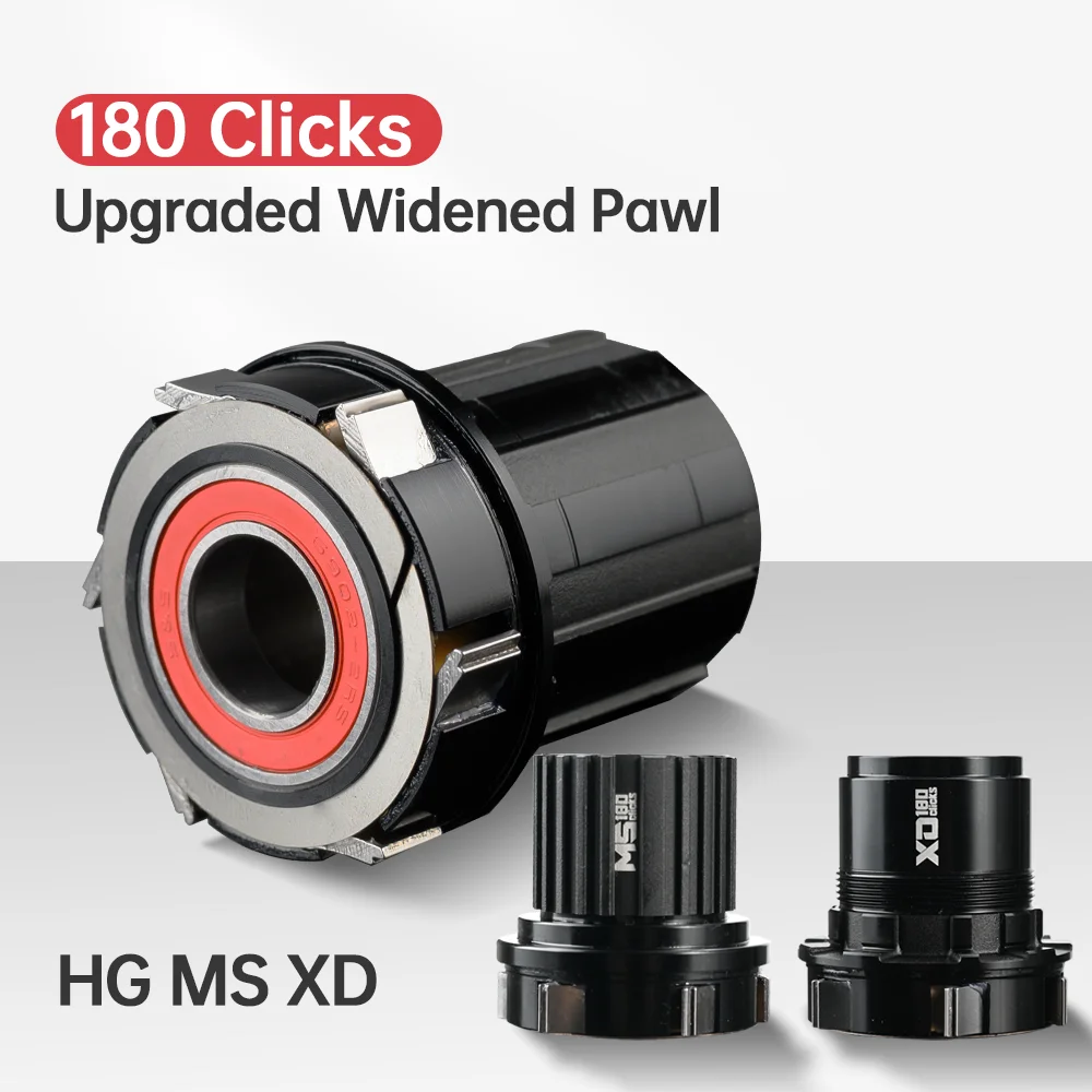 قوس MT088 محور MTB 6 Pawls 180 نقرات مختومة تحمل محور الجبهة 9x100 15x100 الخلفي 10x135 12x142 دراجة مكعب 8 9 10 11 12 سرعة #5