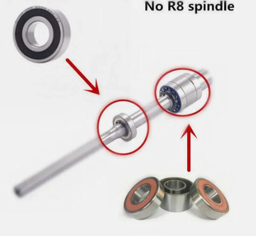 Imagem -06 - Cnc Milling Machine Parte para Bridgeport Tool Rolamentos do Eixo r8 7207db Mais 6206 Conjunto