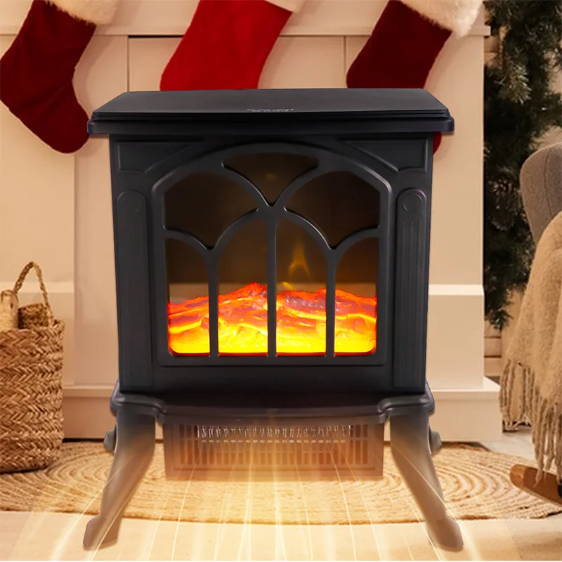 Home Electric Fireplace Indoor Warm Air Fireplace Heater 3D Simulated Flame EU Plug Electric Heater Fireplace Electric Flame