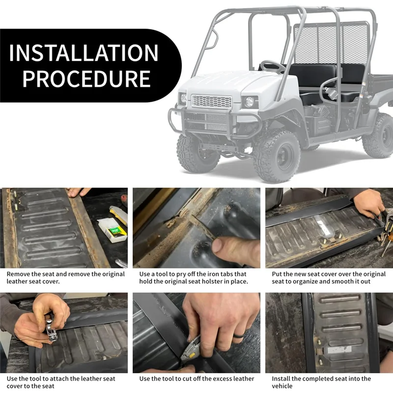 

Чехол на переднее сиденье для Kawasaki Mule 2500 2510 3000 3010, водонепроницаемый, полная защита, сменные детали для чехла сиденья UTV, 2 шт.