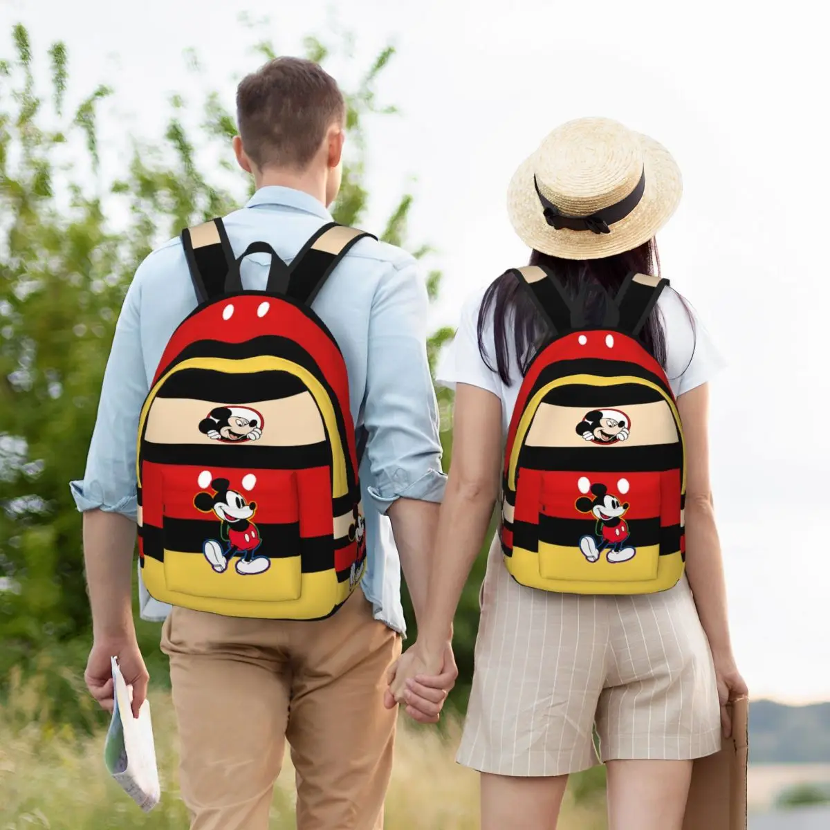 Cute Mouse Mickey Backpack for Kindergarten Primary School Student Book Bags Boy Girl Kids Daypack Mickey Merch Gifts