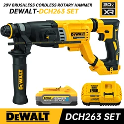 DEWALT DCH263 Rotary Hammer Drill With 20V Battery Brushless Motor SDS PLUS D-Handle Electric Demolition Hammer Impact Drill Kit