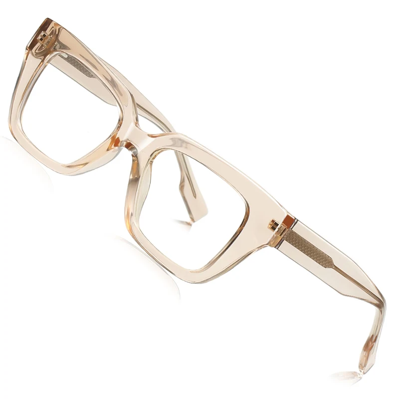 SZTZX مربع موضة النظارات إطارات الرجال مكافحة الضوء الأزرق القراءة وصفة طبية نظارات قصر النظر نظارات النساء النظارات الشمسية LS001