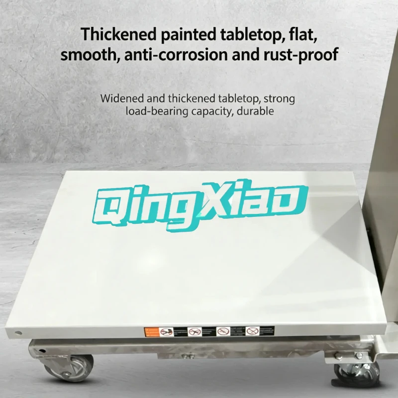 Electric Hydraulic Lift Table Small Mobile Elevating Work Platform Fixed Scissor Cargo Lift Hoist for Warehouse Freight Lifting view 4