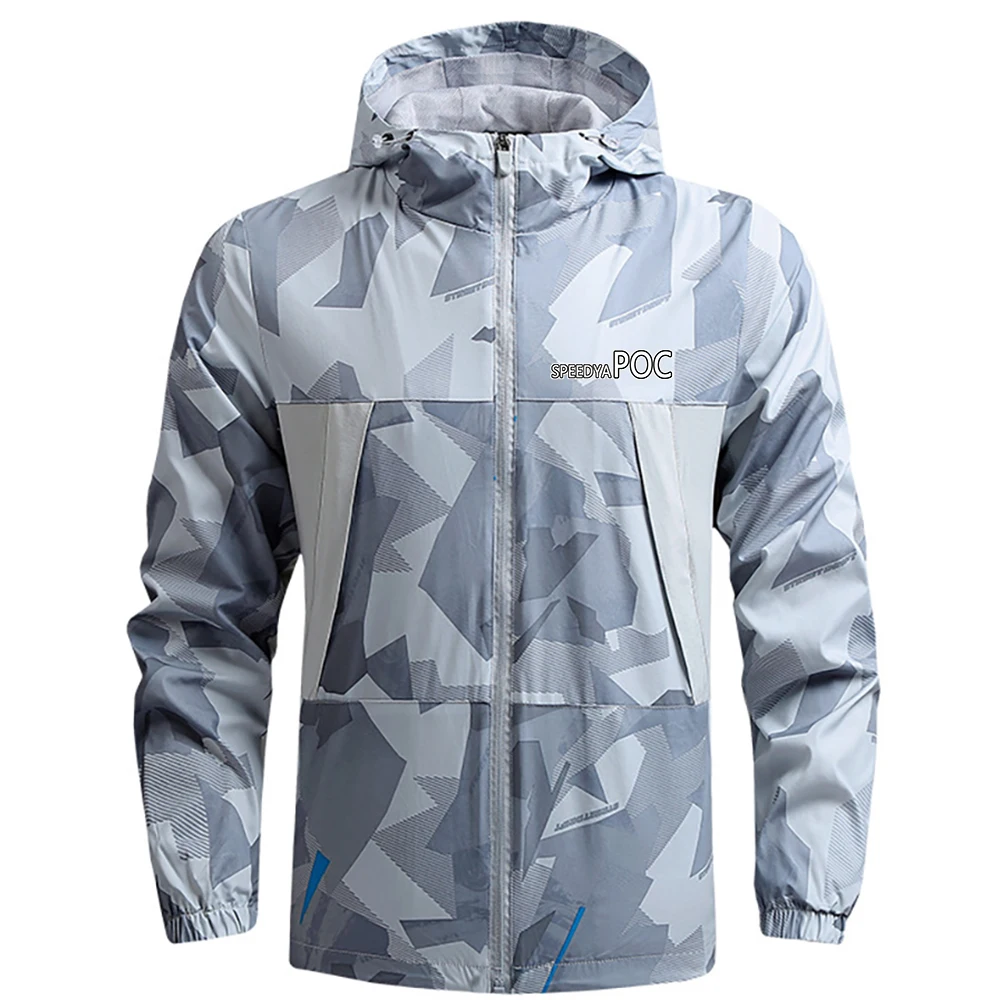 

SPEEDYAPOC Men Mtb Bike Cycling Jackets Autumn Coat Thin Casual Motorcycle Bicycle Breathable Windbreaker Outdoor Clothes Hooded