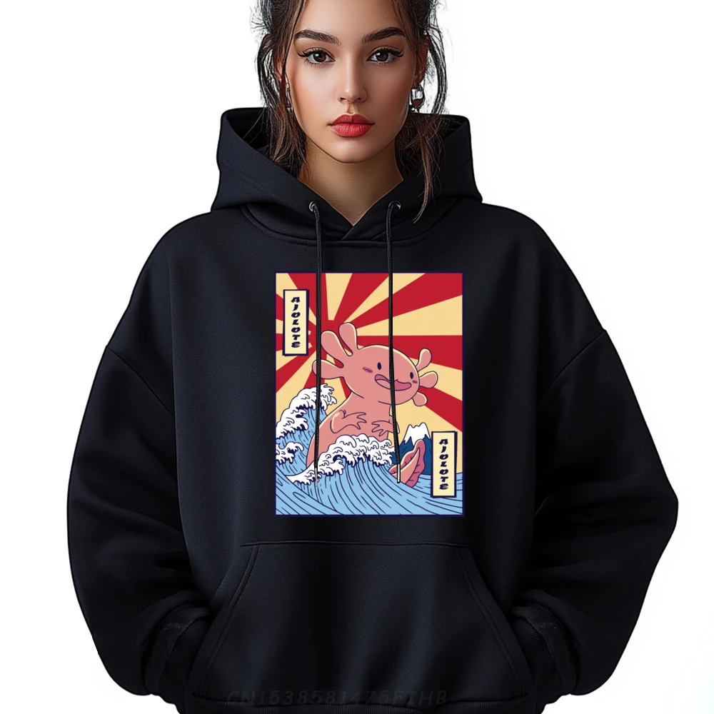 

Crewneck Amphibian Surfer Women's Hoodies Normal Long Sleeve Pullover Loose Leisure Coats Graphic Sweatshirt Mens Clothes