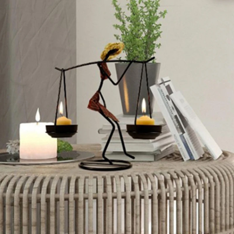 حامل شموع رومانسي، داي بيبول، بنات، ديكور الطاولة، ديكور المنزل-AS97 #1