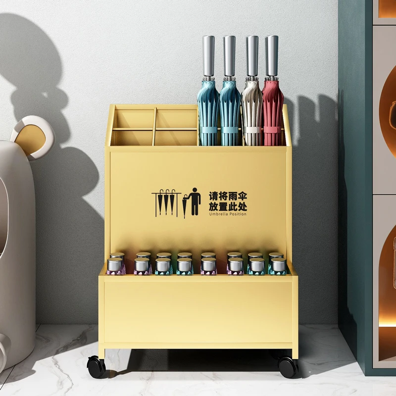 Umbrella rack Storage rack Door umbrella bucket Hotel lobby Classroom Class Large capacity commercial umbrella storage rack