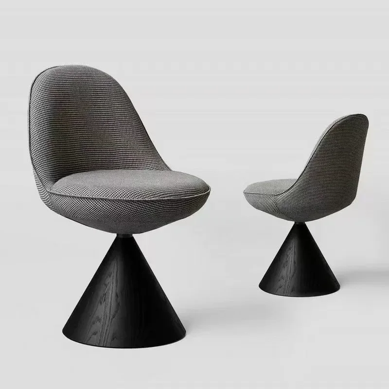 كرسي طعام بمسند ظهر منزلي إيطالي بسيط قابل للدوران، كرسي مكياج مصمم لغرفة النوم، كرسي مكتب للدراسة #4