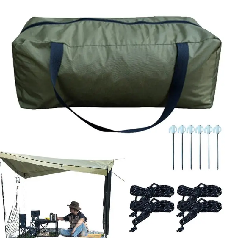 Canopy Tent Portable Outdoor Sun Shade Large Space Camping Sun Shelter Patio BBQ Canopy Tent For Picnic Family Outings