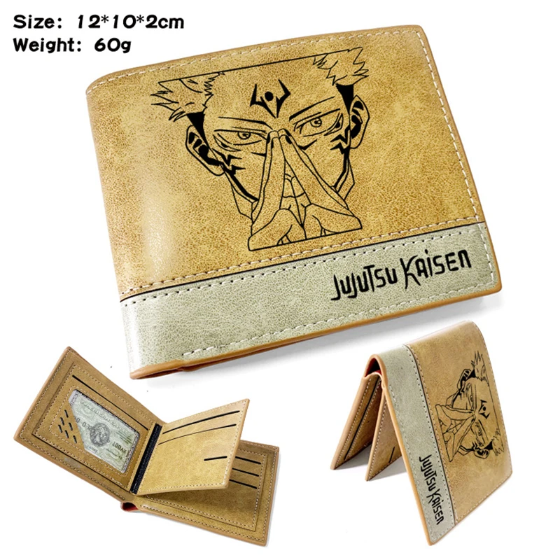 Animie Carton  Jujutsu Kaisen GOJO KOJI Wallet Short Purse With Card Holder