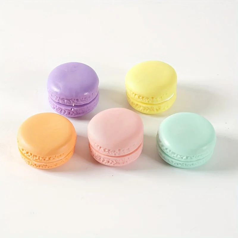 3 Stück 3,5 cm realistische gefälschte Macaron-Modellbonbons – französische Dessert-Requisite aus PVC für Präsentation, Fotografie, Partydekoration und TikTok-Videos – Detail 13